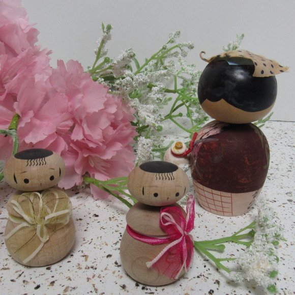 Traditional Japanese kokeshi doll, kokeshi doll - Picture 6 of 8
